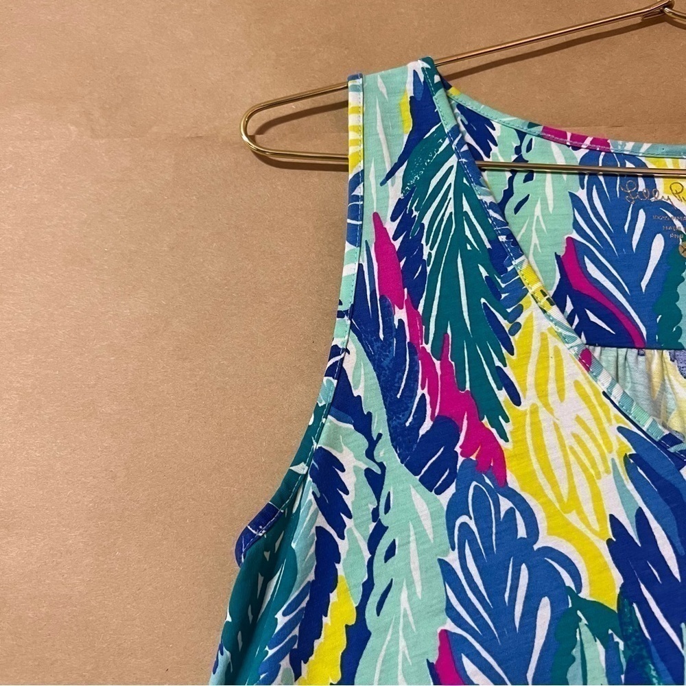Lilly Pulitzer | Blythe V-Neck Swing Dress Popover Light As A Feather Size XS - Picture 6 of 16